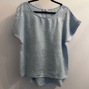 Terri milennio linen top. Large . Made in Italy